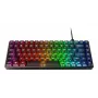 Mechaninė žaidimų klaviatūra Lenovo Legion K510 Mini Pro 75% JAV išdėstymas, 84 klavišai, RGB, USB, 1,8 m laidas, Juoda/Permatoma
