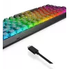 Mechaninė žaidimų klaviatūra Lenovo Legion K510 Mini Pro 75% JAV išdėstymas, 84 klavišai, RGB, USB, 1,8 m laidas, Juoda/Permatoma