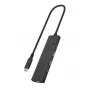 ICY BOX IB-HUB1437-CPD USB 3.2 Gen 2 (3.1 Gen 2) Type-C laidinis juodas