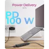 ICY BOX IB-HUB1437-CPD USB 3.2 Gen 2 (3.1 Gen 2) Type-C laidinis juodas