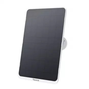 Saulės baterija Reolink SP3-W 12W 6V USB-C IP65 lauko, 360° horizontaliai, 90° vertikaliai, 4 m kabelis, technopolimeras, balta