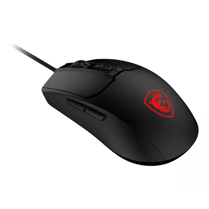 MSI FORGE GM100 pelė žaidimams Ambidextrinė USB Type-A Optinė 6400 DPI