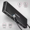 USB 3.2 Gen 1 7 prievadų aliumininis stalinis USB centras Axagon HUE-F7A su 1 m kabeliu