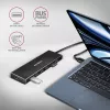 USB 3.2 Gen 1 7 prievadų aliumininis stalinis USB centras Axagon HUE-F7A su 1 m kabeliu