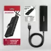 USB 3.2 Gen 1 7 prievadų aliumininis stalinis USB centras Axagon HUE-F7A su 1 m kabeliu
