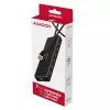 USB 3.2 Gen 1 7 prievadų aliumininis stalinis USB centras Axagon HUE-F7A su 1 m kabeliu