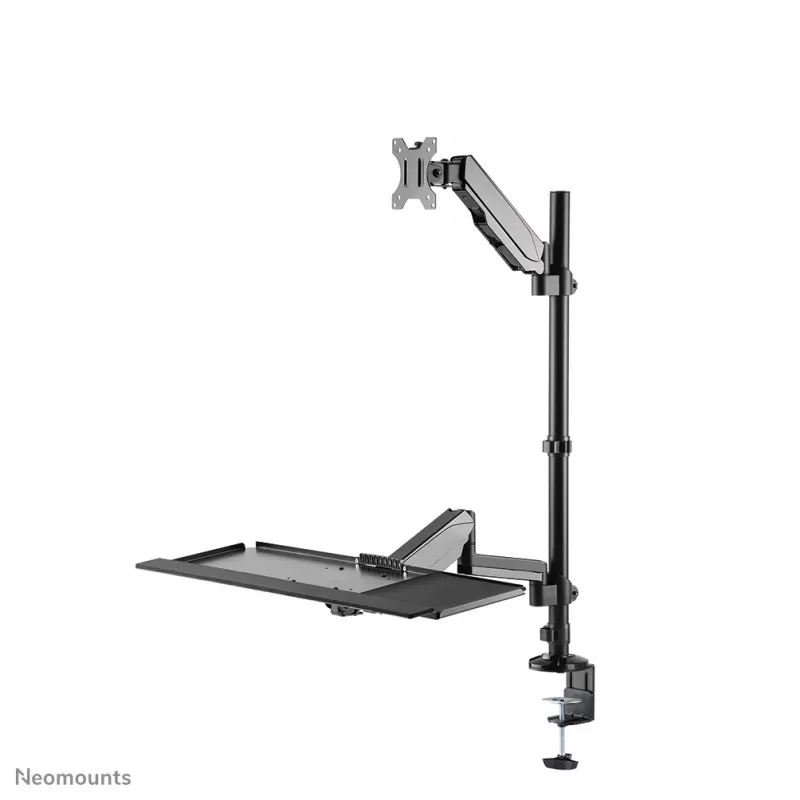 Neomounts DS90-325BL1 stalviršinis sėdimos-stovimos darbo vietos stovas 9 kg aukščio reguliavimas