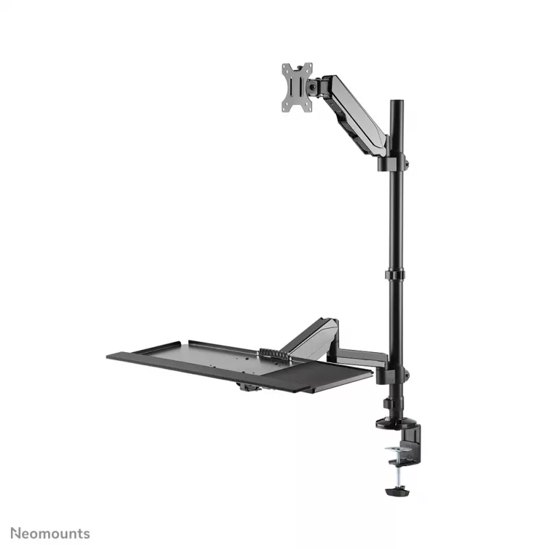Neomounts DS90-325BL1 stalviršinis sėdimos-stovimos darbo vietos stovas 9 kg aukščio reguliavimas