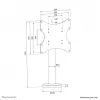 Neomounts DS42-430BL12 prisukamas TV stalinis laikiklis iki 50 kg 23-43 col.
