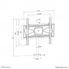 Neomounts DS42-430BL14 televizoriaus stovas prisukamas prie stalo, max 50 kg, 32-55 col.