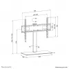 Neomounts DS45-430BL16 TV stovas 37-70 colių – pasukamas (atidaryta pakuotė)
