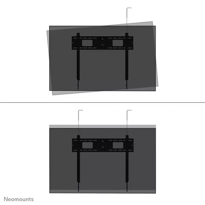 Neomounts WL35-750BL18 sunkusis TV sieninis laikiklis 125 kg 43-98 col. VESA 100x100-800x600