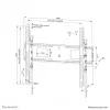 Neomounts WL35-750BL18 sunkusis TV sieninis laikiklis 125 kg 43-98 col. VESA 100x100-800x600