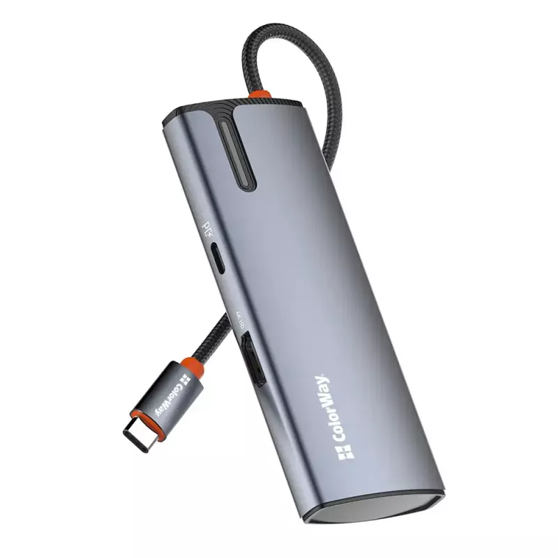 Dokavimo stotelė ColorWay CW-HUB01 5-in-1 USB-C su HDMI ir Ethernet