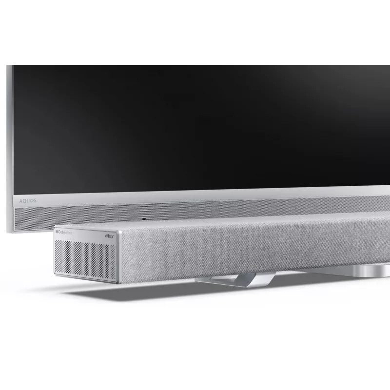 Sharp HT-SBW55121(SL) 5.1.2 Dolby Atmos/DTS:X garso juosta su belaidžiu žemųjų dažnių bloku, 650 W, Bluetooth, sidabrinės spalvos