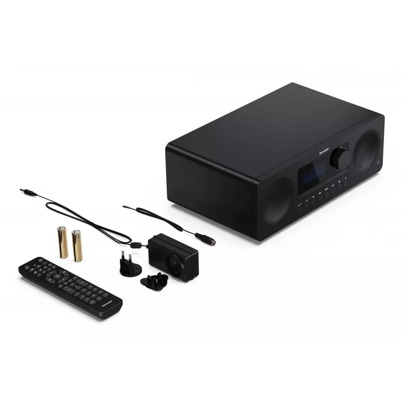 Mikro garso sistema Sharp XL-B720D 30 W, 2 krypčių garsiakalbiai, DAB/DAB+/FM, optinių diskų grotuvas, juoda