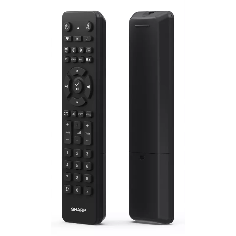 Mikro garso sistema Sharp XL-B720D 30 W, 2 krypčių garsiakalbiai, DAB/DAB+/FM, optinių diskų grotuvas, juoda