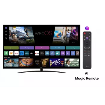 LG NanoCell AI 65NANO81A3A televizorius 165,1 cm (65 col.) 4K Ultra HD Smart TV Wi-Fi juodas