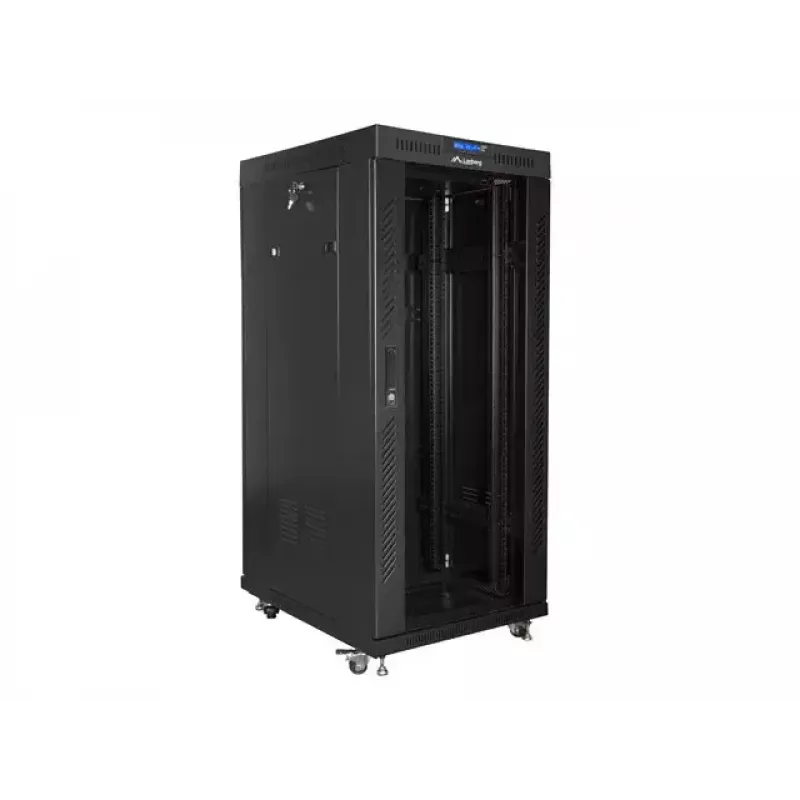 Laisvai pastatomas serverinis stovas Lanberg FF01-8027-12BL 27U juodas 1200 kg talpa
