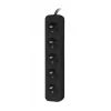 Lanberg PS0-05E-0100-IEC-BK ilgintuvas 5x Type E, 1 m, juodas