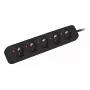 Lanberg PS0-05E-0100-IEC-BK ilgintuvas 5x Type E, 1 m, juodas