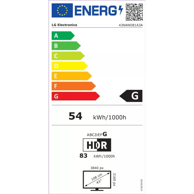 LG NanoCell AI 43NANO81A3A televizorius 109,2 cm (43 col.) 4K Ultra HD Smart TV Wi-Fi juodas
