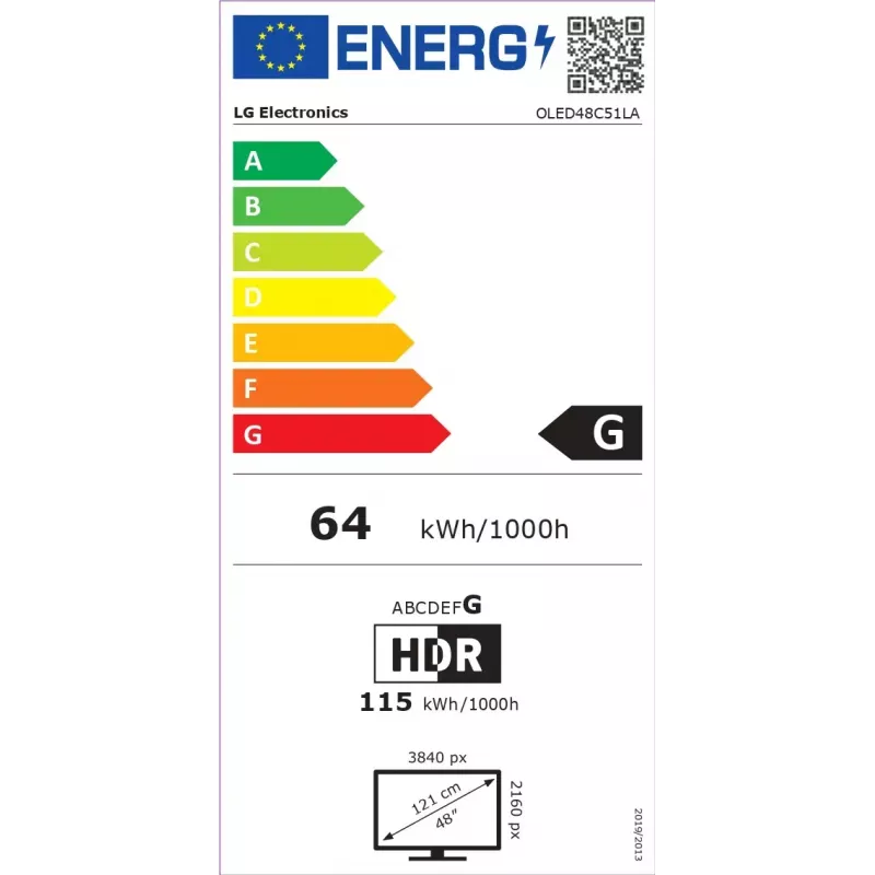LG OLED evo AI OLED48C51LA televizorius 121.9 cm (48 colių) 4K Ultra HD Smart TV Wi-Fi juodas