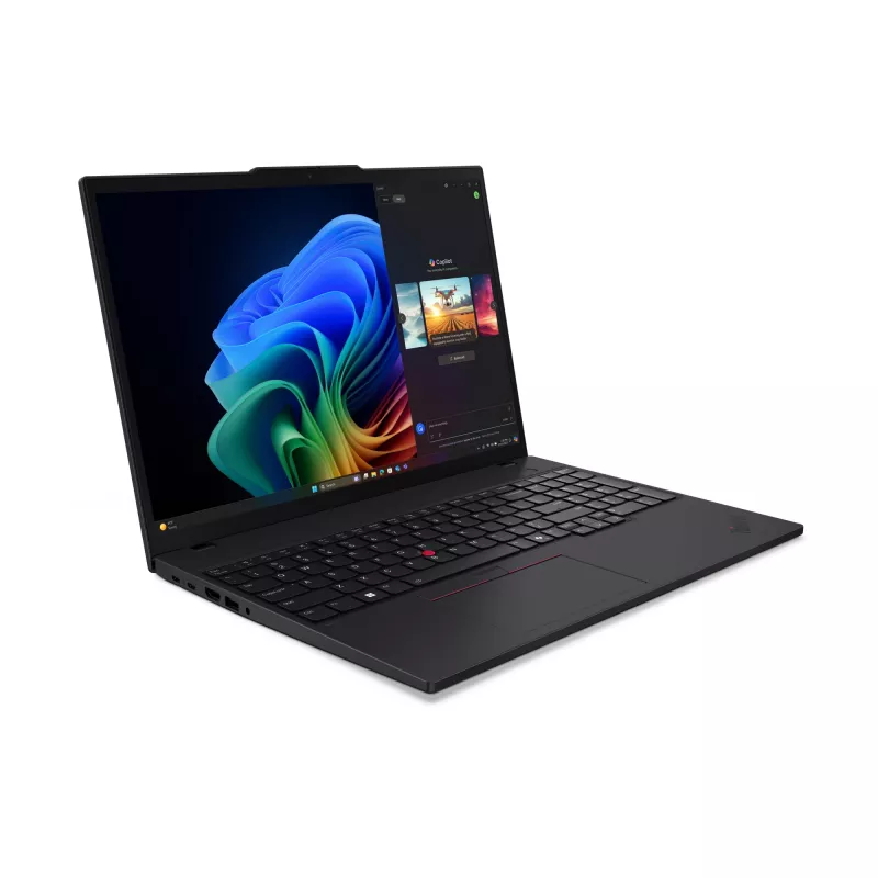 Lenovo ThinkPad T16 Gen 4 (AMD) Copilot+ PC nešiojamas kompiuteris AMD Ryzen™ AI 5 340 40,6 cm (16 colių) WUXGA 32 GB DDR5-SDRAM 512 GB SSD Wi-Fi 7 (802.11be) Windows 11 Pro anglų juoda