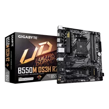 Motininė plokštė GIGABYTE B550M DS3H R2, B550, Socket AM4, Micro ATX