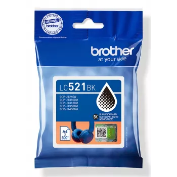 Originalus Brother LC521BK juodos spalvos rašalo kasetė