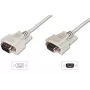 DIGITUS Datatransfer prailginimo kabelis, D-Sub9 M/F, 2m, serialinis, liejamas smėlio spalvos