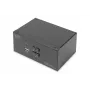 DIGITUS DS-12862 2 prievadų DisplayPort DualView KVM jungiklis, 60 Hz, 4K 60fps, kelių platformų palaikymas