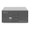 DIGITUS DS-12862 2 prievadų DisplayPort DualView KVM jungiklis, 60 Hz, 4K 60fps, kelių platformų palaikymas