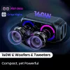 Nešiojama vakarėlių kolonėlė HISENSE Party Rocker 160 — 160 W RMS, 2.0 kanalai, IPX4, juoda, 6,3 kg