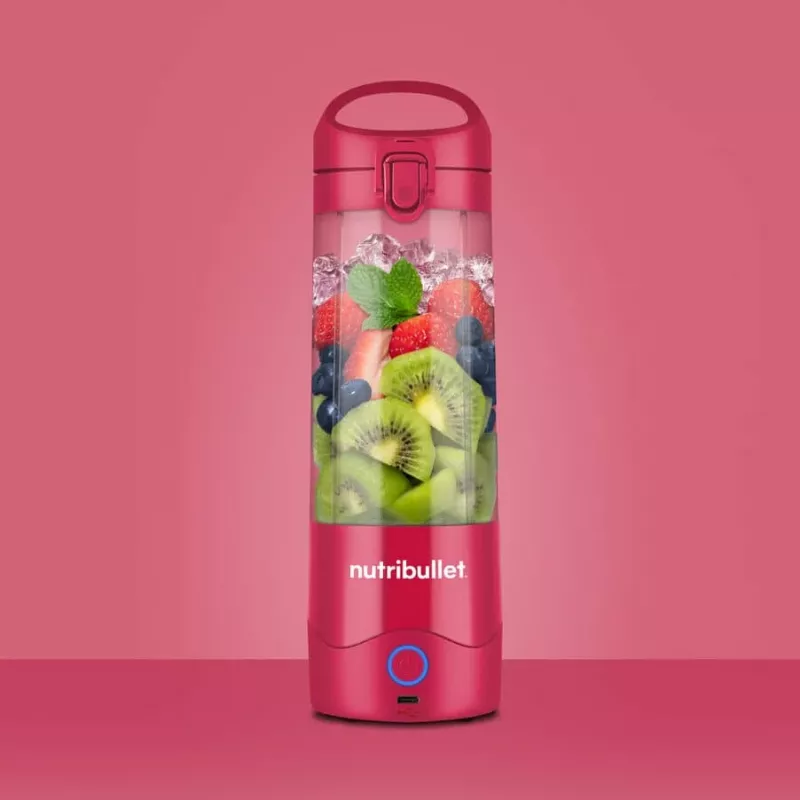 NutriBullet NBP003MA 0.475 L nešiojamasis blenderis, raudonai violetinis
