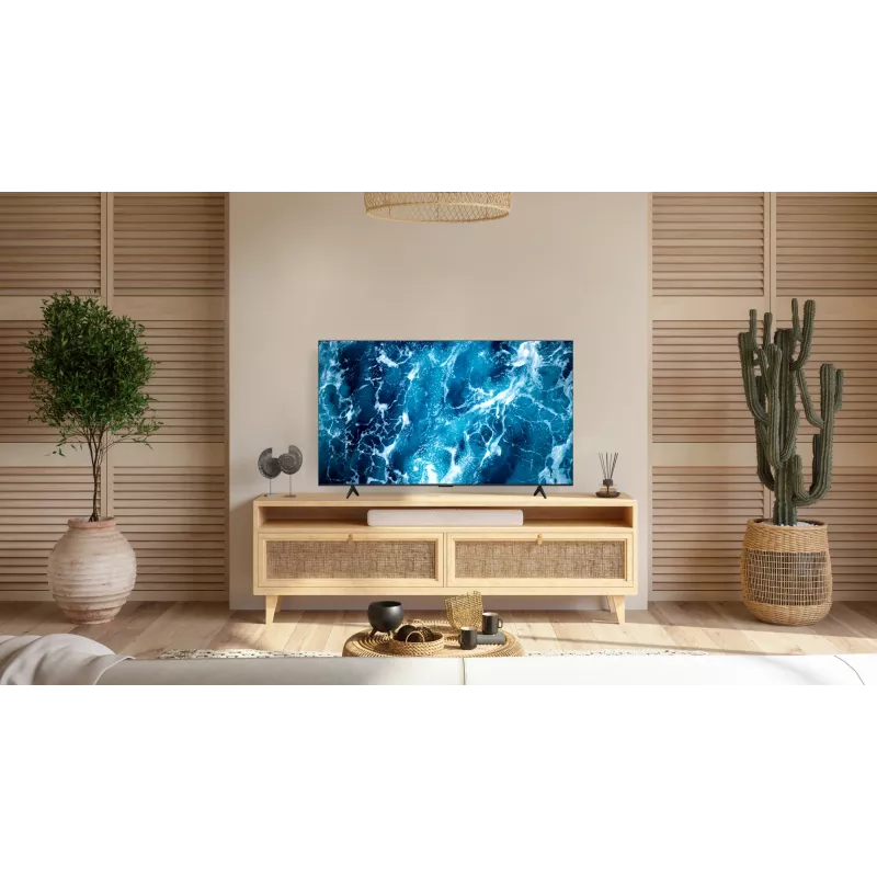 TCL 55T69C 55 colių QLED 4K Ultra HD televizorius, Direct-LED, Google TV, HDR10+, 60Hz, Dolby Atmos, Wi-Fi/Bluetooth
