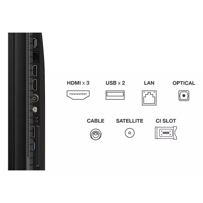 TCL T69C 43T69C televizorius 109,2 cm (43 coliai) 4K Ultra HD Smart TV Wi-Fi juodas 350 cd/m²