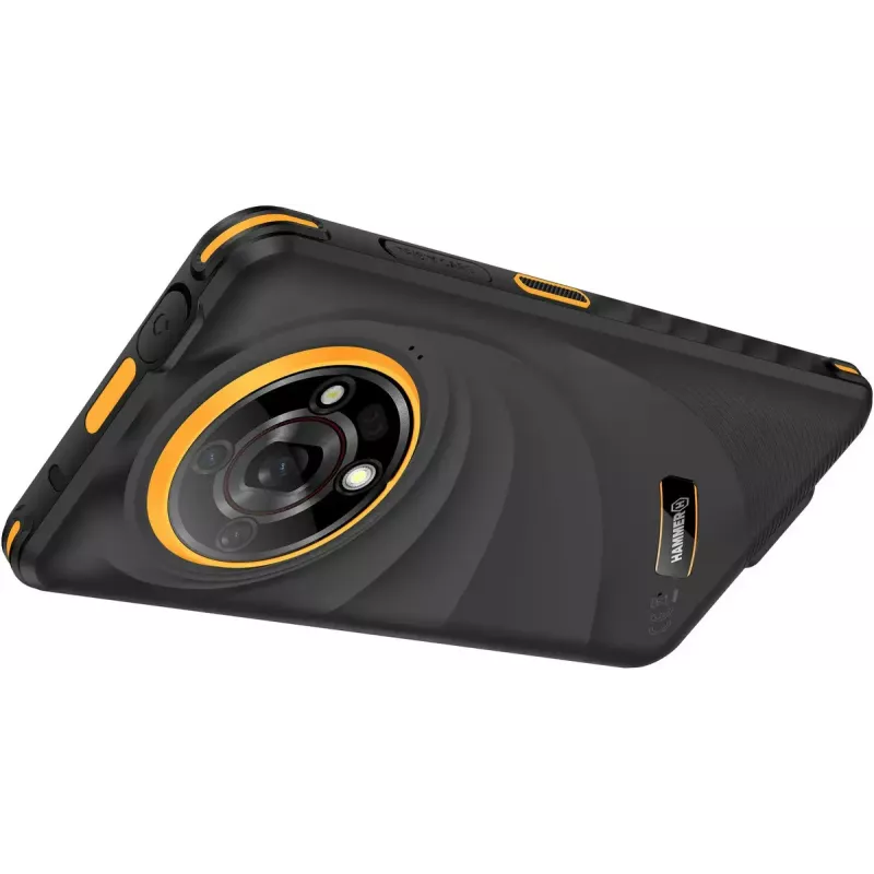 Išmanusis telefonas Hammer Iron 6 — 6,56 colio IPS TFT, 128GB, 6GB RAM, Android 14, 4G, Juoda