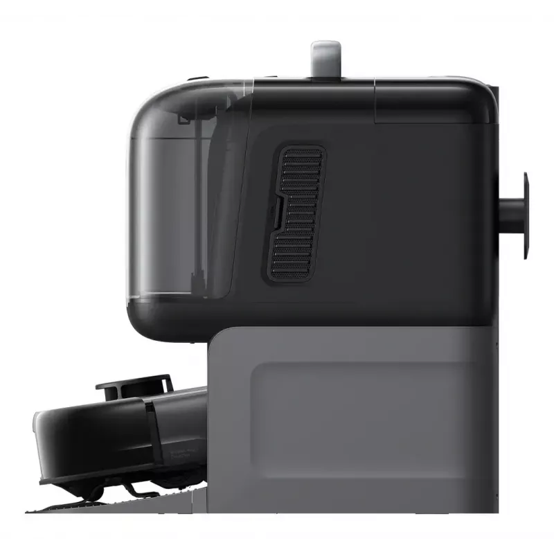 Robotinis dulkių siurblys ir šluostė Eufy Omni E28 — 3 L dulkėms, 2,5 L vandeniui, 5200 mAh baterija, juoda