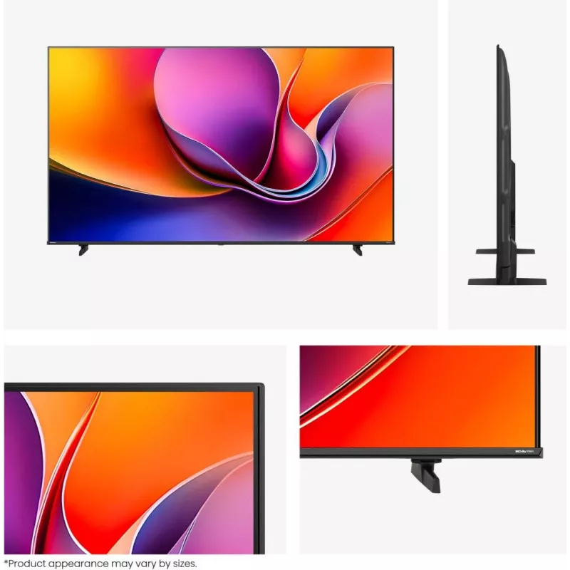 Hisense 85A6Q televizorius, 2,16 m (85 colio), 4K Ultra HD, Smart TV, Wi-Fi, juodas, 400 cd/m²