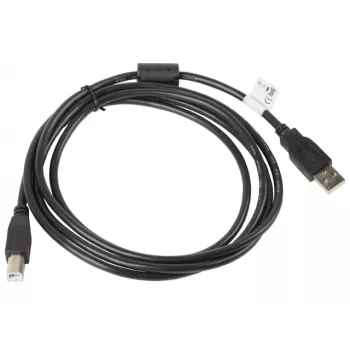 USB 2.0 kabelis LANBERG CA-USBA-11CC-0018-BK 1,8 m, USB A į USB B, juodas, 480 Mbps