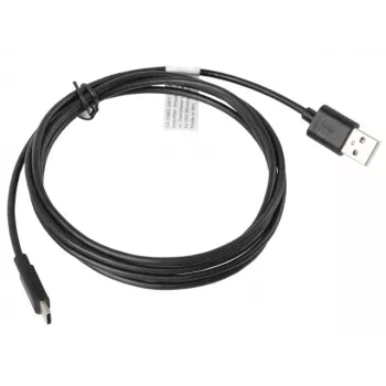 USB kabelis LANBERG CA-USBO-10CC-0018-BK USB 2.0, USB A (vyriškas) į USB C (vyriškas), 1,8 m, juodas