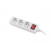 Ilgintuvas Lanberg PS1-03E-0150-W 1,5 m 3 AC lizdai vidaus baltas