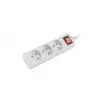 Ilgintuvas Lanberg PS1-03E-0150-W 1,5 m 3 AC lizdai vidaus baltas