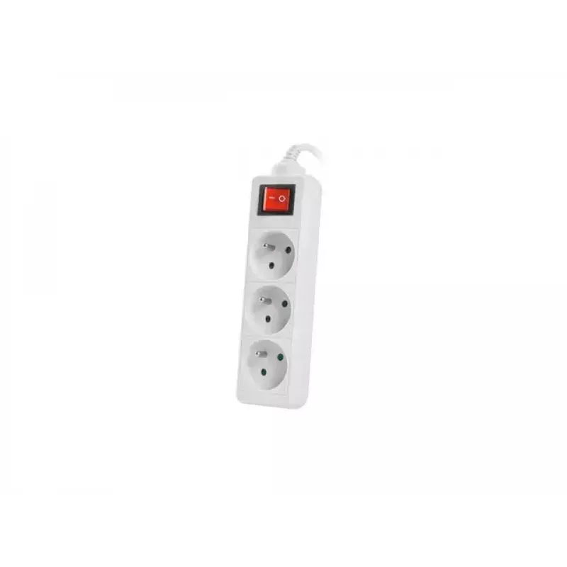 Ilgintuvas Lanberg PS1-03E-0150-W 1,5 m 3 AC lizdai vidaus baltas