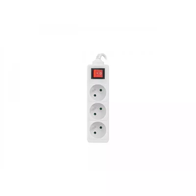 Ilgintuvas Lanberg PS1-03E-0150-W 1,5 m 3 AC lizdai vidaus baltas