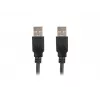 USB A-A kabelis LANBERG CA-USBA-20CU-0018-BK 1,8 m USB 2.0 juodas, nikeliuoti kontaktai