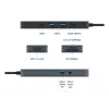 TARGUS HyperDrive Flex 8 prievadų USB-C centras (juodas)