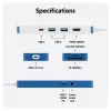 TARGUS HyperDrive Flex 8 prievadų USB-C centras (mėlynas)
