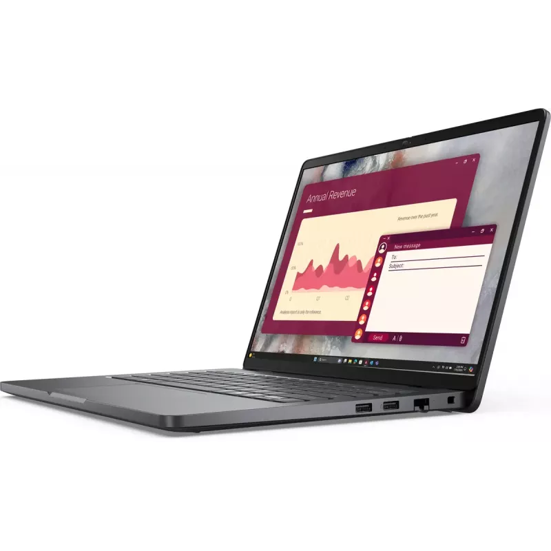 Nešiojamas kompiuteris DELL Pro 14 PC14250 Intel Core 5 120U 35,6 cm (14 colių) Full HD+ 16 GB DDR5-SDRAM 512 GB SSD Wi-Fi 6E (802.11ax) Windows 11 Pro Juodas